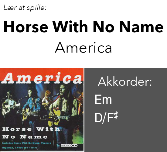 America: A Horse With No Name