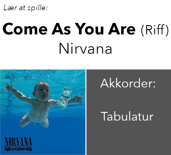 Nirvana – Come As You Are (Riff)