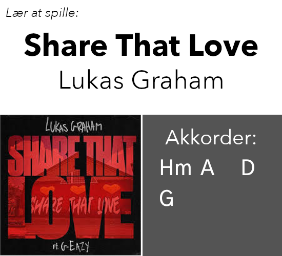 Lær At Spille “Share That Love” (Lukas Graham) På Guitar